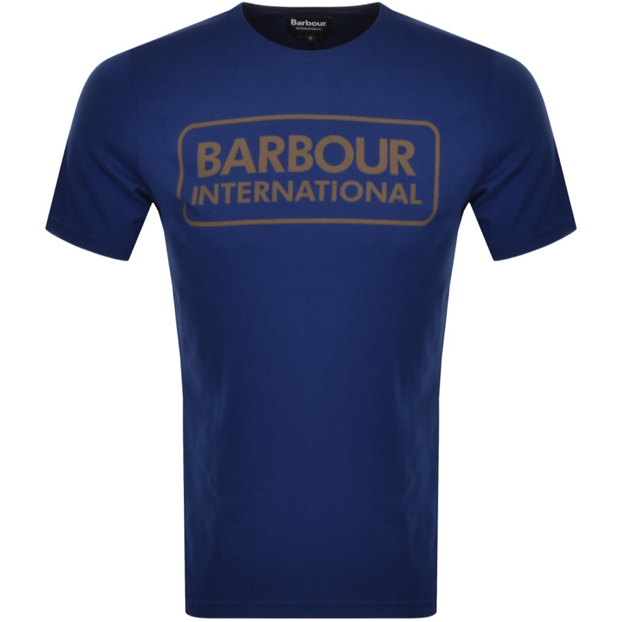 Alternative Image for ProductBarbour International Large Logo T Shirt Blue1